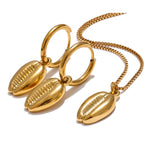 brincos de argola colar conjunto de joias da moda feminina, prevenção de alergias à prova d'água