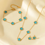 Conjunto Flor de Ameixa Cinco Pétalas