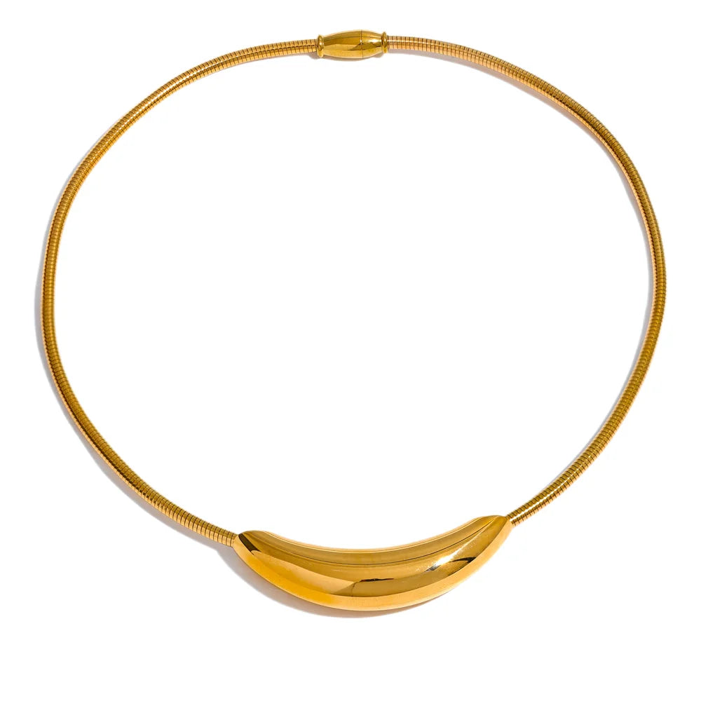 Colar gargantilha dourado