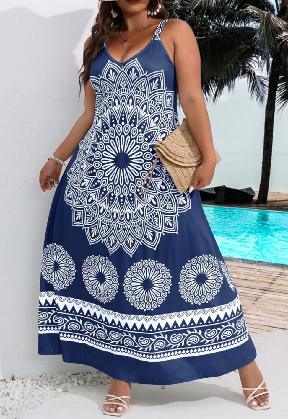 vestido feminino azul