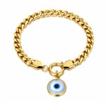 pulseira dourada proteção