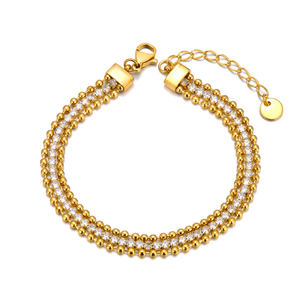 pulseira de zircônia cúbica 