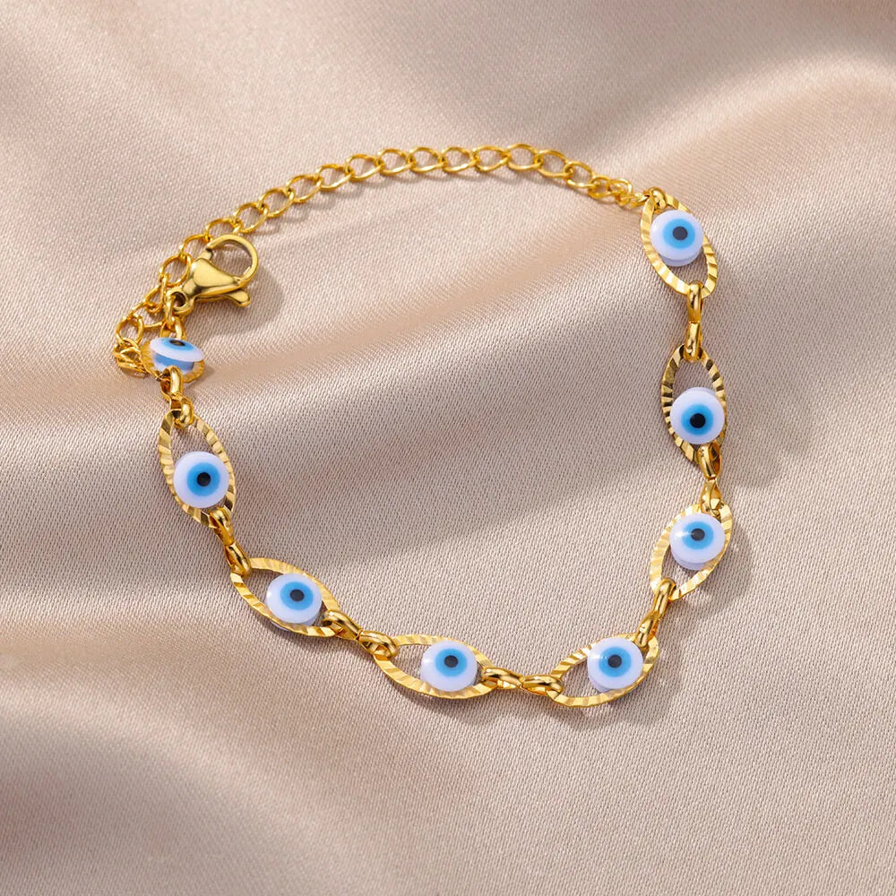 pulseiras para mulheres cor ouro corrente verão praia jóias