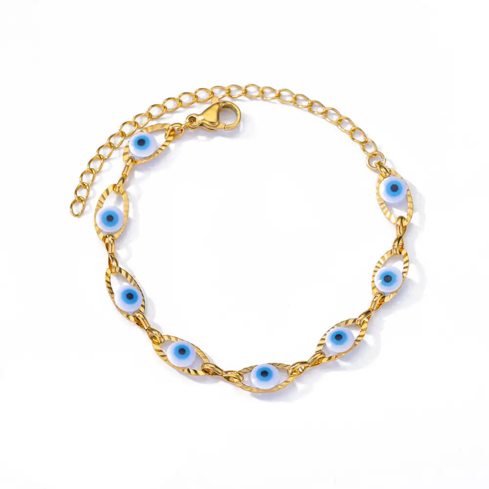 pulseiras para mulheres de aço inoxidável cor ouro turco corrente charme verão praia jóias