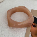 Pulseiras geométricas irregulares 