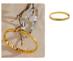 Pulseira minimalista dourada