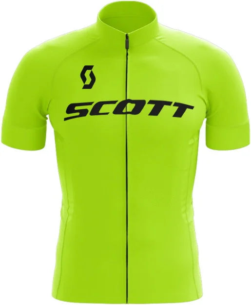 camisa ciclista verde