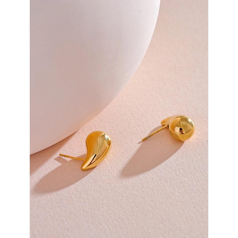 Brincos Elegantes Gota de Água