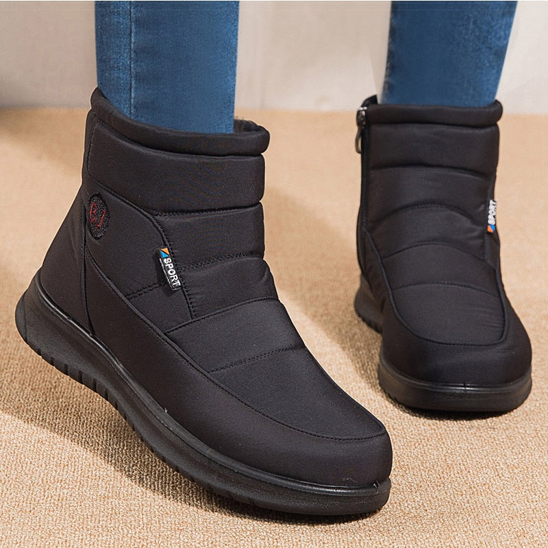 bota de inverno impermeável feminina