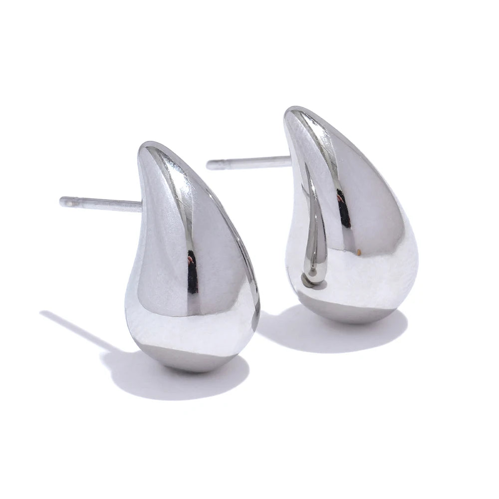 Brincos Elegantes Gota de Água