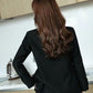 blazer preto feminino alfaiataria