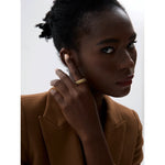 Anel minimalista 18k pvd banhado em ouro clássico