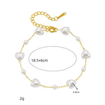 Conjunto de Joias Pérolas e Corações