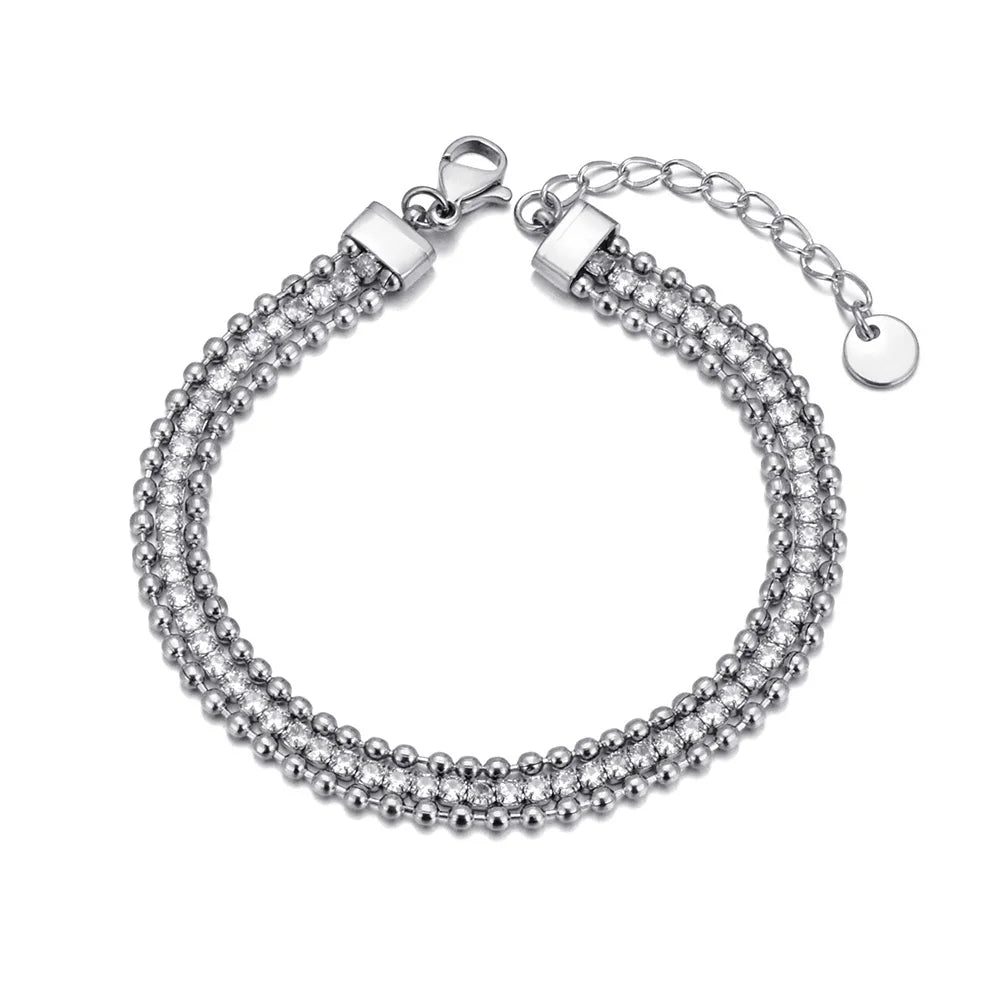 pulseira prateada