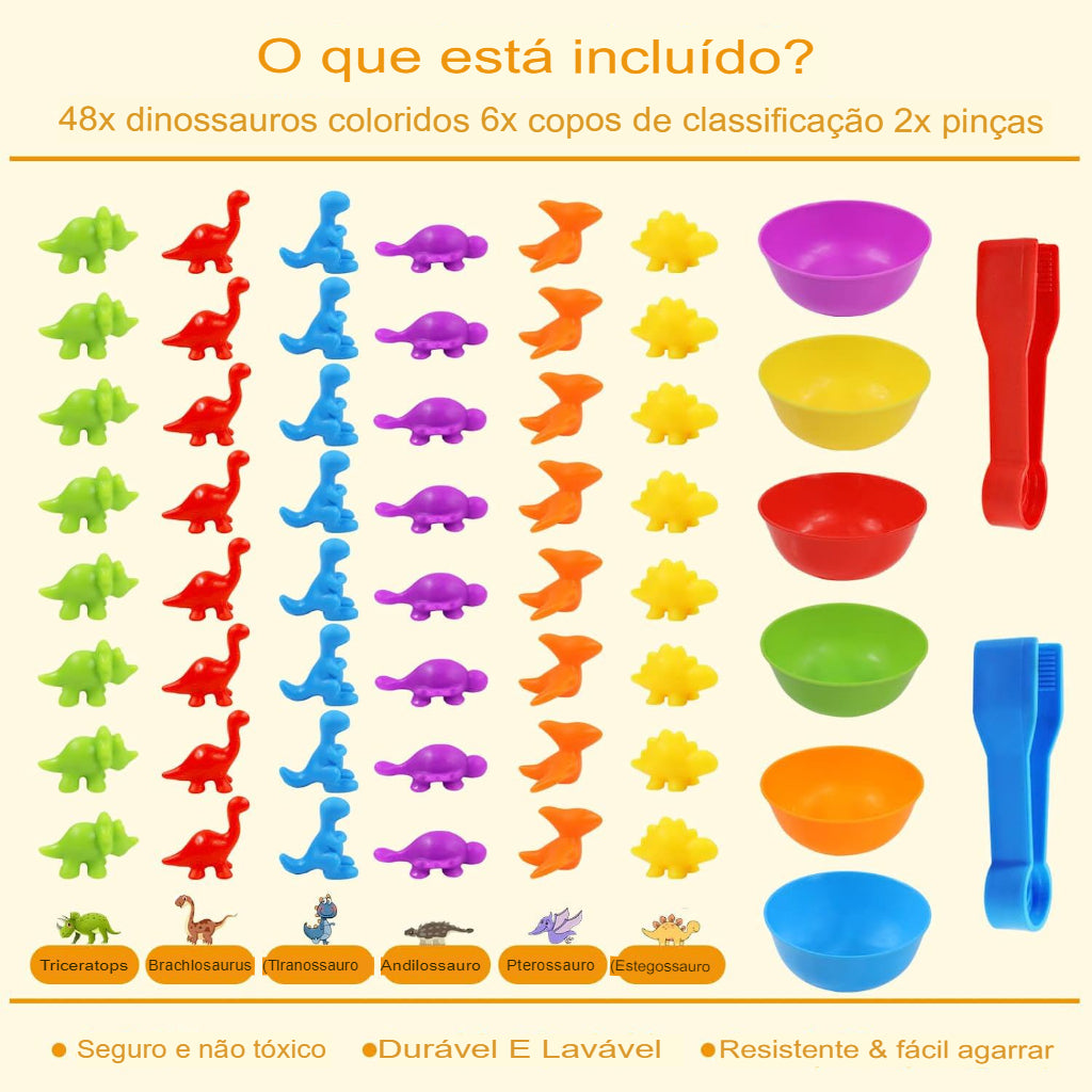 Jogo do Dinossauro Colorido – Loja Loomip