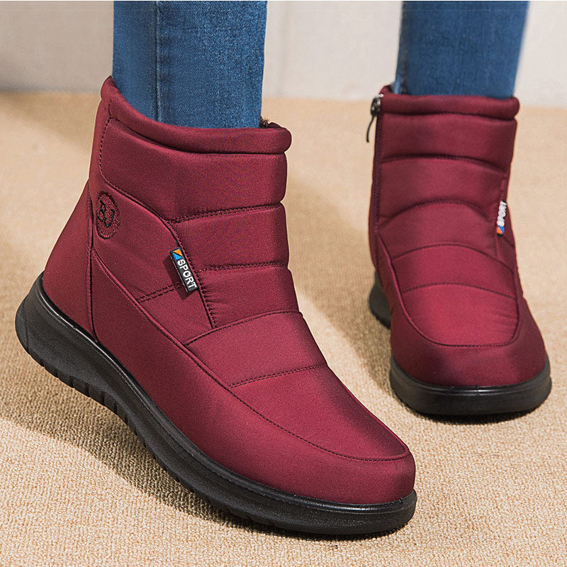 bota de inverno impermeável feminina